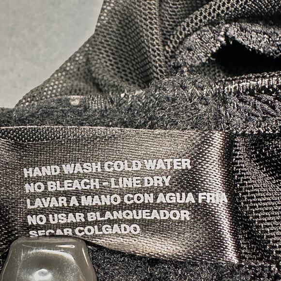 iCollection Nightie Womens Medium Black Silver Lace V Neck Bustier Corset Style - Picture 10 of 13